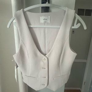 Aritzia Wilfred Free Desire Vest in vin gris